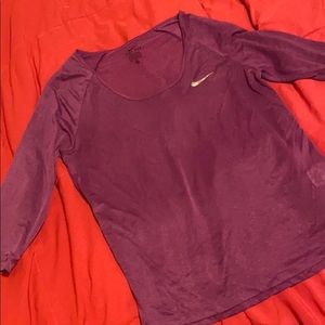 Purple Nike dri-fit shirt